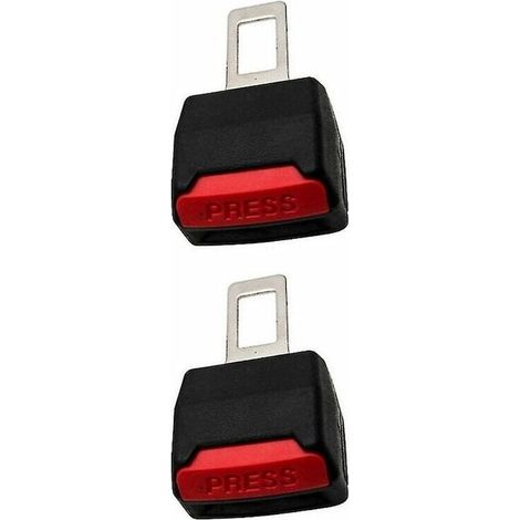 Set di 2 clip di prolunga per cinture di sicurezza auto, Tovbmup, in plastica, nere, 9x5x3 cm (1/3)