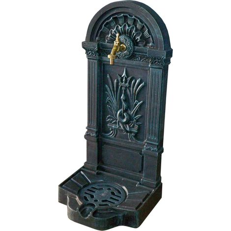 Fontaine de jardin en bambou avec robinet en laiton
