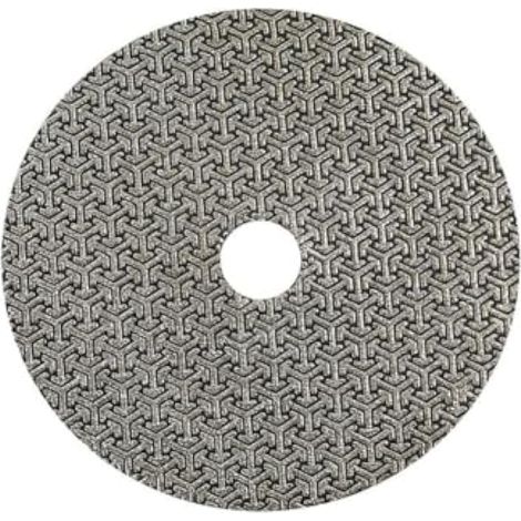 Disque abrasif diamanté galvanisé, 100 mm, 100 , disque de polissage humide/sec, crochet arrière, disque de ponçage pour polissage, coupe métal, verre, céramique (1 pièce)
