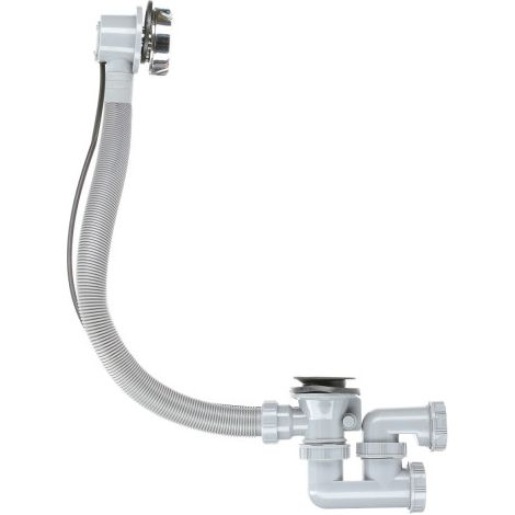 Vidage automatique à câble vidage de baignoire auto volant zinc chromé - GARIS - P04-VBTP-ZAC (1/3)