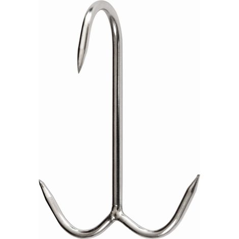 GANCIO INOX PER MACELLAIO ANCORA 120 X 6 MM- 10,0 pz