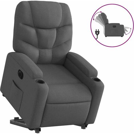 Maison Exclusive - Relaxsessel mit Aufstehhilfe Elektrisch Dunkel