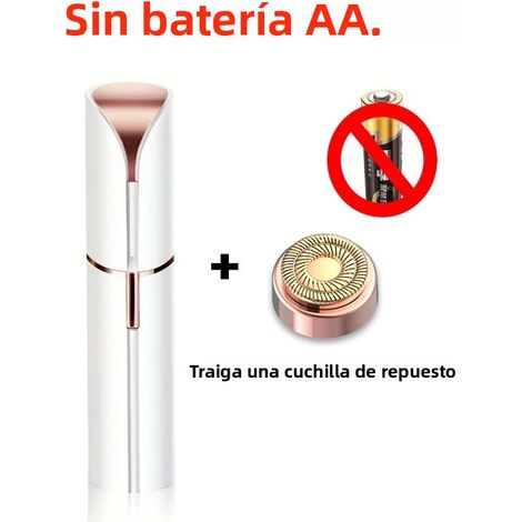 (Blanc) Épilateur électrique portable en forme de rouge à lèvres, pour femmes, épilation du visage, indolore et très efficace