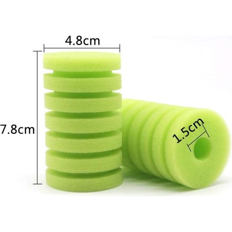 Éponge biochimique pour aquariums, accessoires de filtration pour aquariums, pompe à air ultra-silencieuse pour aquariums avec filtre en mousse biochimique. (1/4)