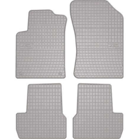 Alfombrillas de goma para coche: Citroën C3 II hatchback (2009-2016) - color gris. (1/5)