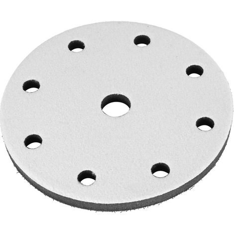 Coussinet de polissage souple en éponge de 150 mm de diamètre pour tampons de ponçage (9 trous) (1/5)