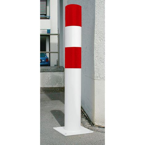 Black Bull, Poteau de protection, taille L, rouge / blanc, à (1/2)