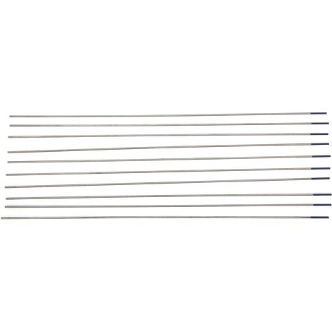 10 Pointes Électrodes Tungstène Yttrié WY20 Bleu 1mm pour Soudage Fin Aluminium Arc (1/5)