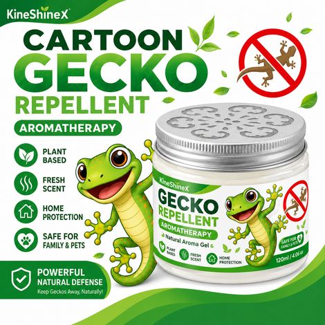 KineShineX Gecko-Abwehrbalsam, natürliche Formel, langanhaltender Duft, Gel zur Geckoabwehr für drinnen und draußen (1/5)