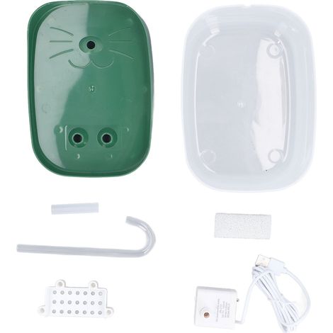Fontaine d'eau pour animaux de compagnie, silencieuse et intelligente, longue durée de vie de la batterie, capteur Radar, bol pour chat et chien d'intérieur (1/5)