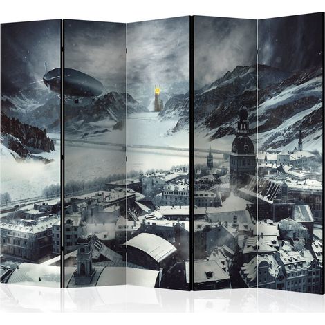 Paravento - Winter in Riga II [Room Dividers] - 225x172 (1/4)
