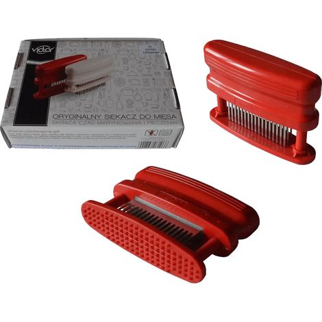 Inteneritore per carne Victor Profi 51 lame in acciaio inox rosso Inteneritore per carne Victor Profi 51 lame in acciaio inox rosso