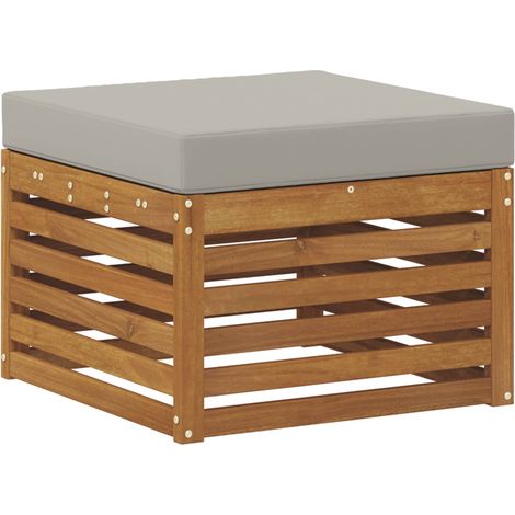 Maison Exclusive - Outdoor-Fußhocker Massivholz Akazie Natur
