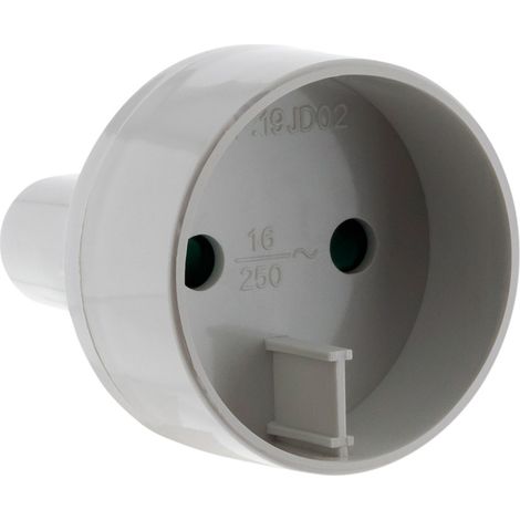 Adaptateur de voyage UE vers USA – Blanc – 230V 16A 1320W – Design compact pour smartphones et petits appareils – Zenitech (1/5)