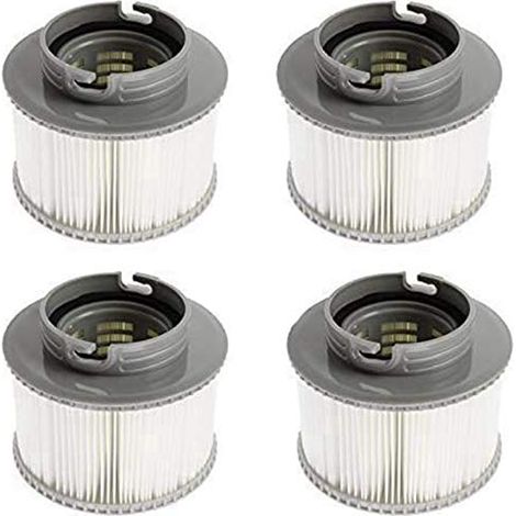 Paquete de 4/8 cartuchos de filtro de repuesto Mscomft para spa de burbujas (versión mejorada de 2020 para todos los modelos (4 unidades)) (1/5)
