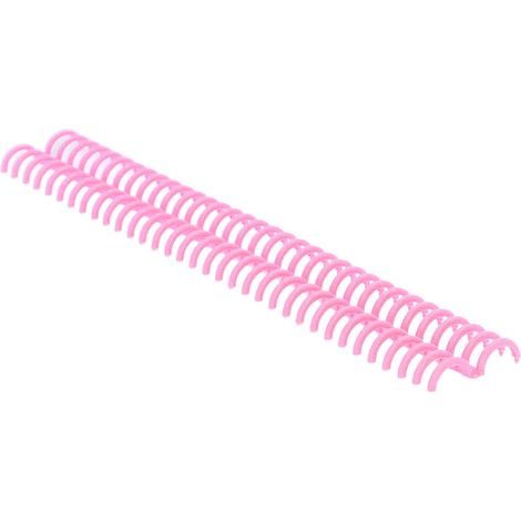 10 Spirales de Reliure 34 Troux en Polypropylène Résistant pour Fournitures de Bureau Rose (1/5)