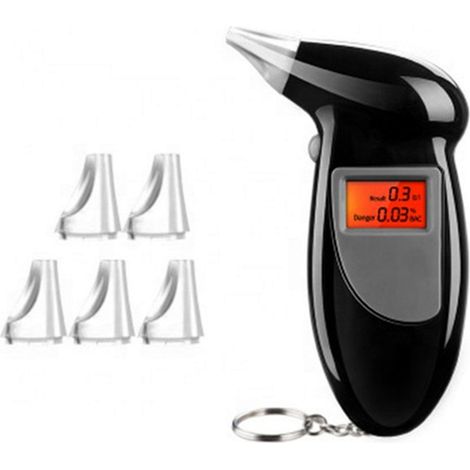 [JAMAIS UTILISÉ]alcootest ethylotest electronique, alcootest electronique, professionnel alcootest portable avec affichage LED numérique， (1/5)
