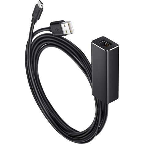 Micro USB to Ethernet Adapter Mbps for TV Stick and Streaming Stable Network No Buffering Portable Accessory (1/5)