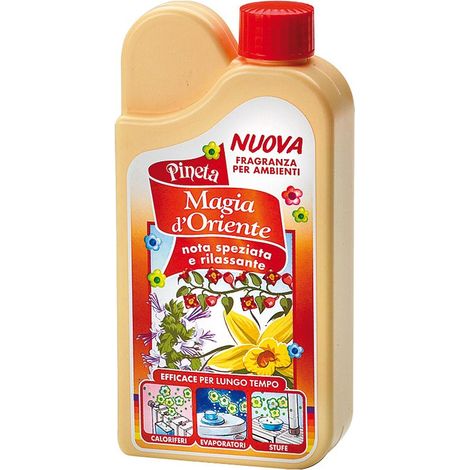 Confezione da 12 pezzi: Pineta magia d’oriente per ambienti con olii essenziali Orientali, Pineta 1 flacone da 200 ml