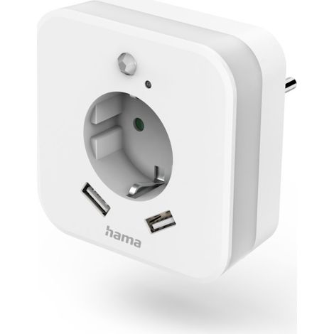 Hama 00223498 Luce notturna LED con sensore di movimento LED (monocolore) Bianco luce del giorno Bianco (1/5)