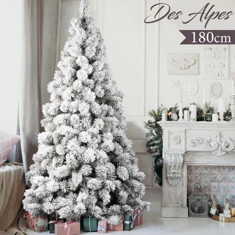 Albero Di Natale Innevato Des Alpes 180cm 312 Rami Super Folto Effetto Neve (1/5)