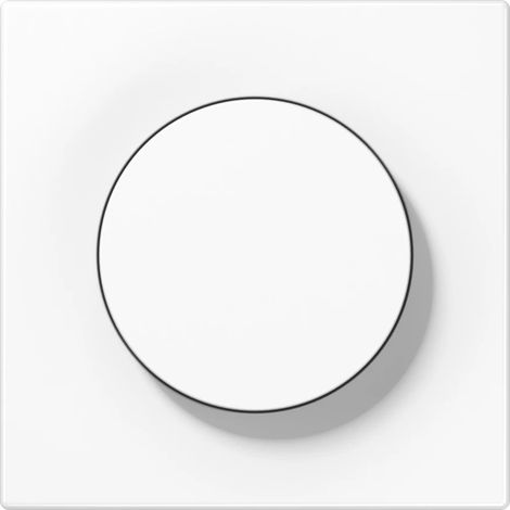 Jung Couvercle avec bouton rotatif simple, Duroplast, Série LS, blanc alpin LS 1740 WW