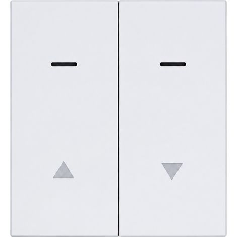 Interrupteur de rideau 2 gangs avec indicateur LED ST série SK en PC ignifuge blanc 13 × 9 × 10 cm – Livraison gratuite (1/5)