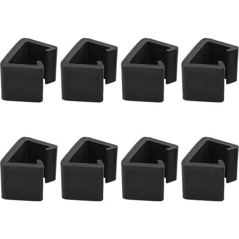 ibasenice Lot de 8 clips noirs pour canapé en osier, résistants à (1/5)