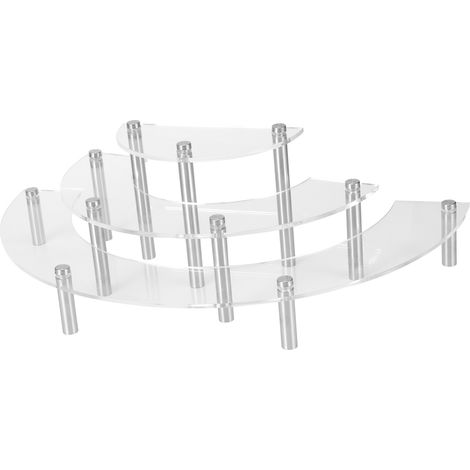 Présentoir à gâteaux à 3 étages en acrylique, support pour cupcakes et desserts, décorations de mariage et de Noël (1/5)