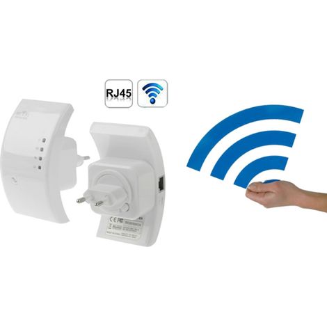 Amplificateur Répéteur Wifi 300 Mbps Répéteur Wifi Extension De Portée Réseau Lan (1/2)
