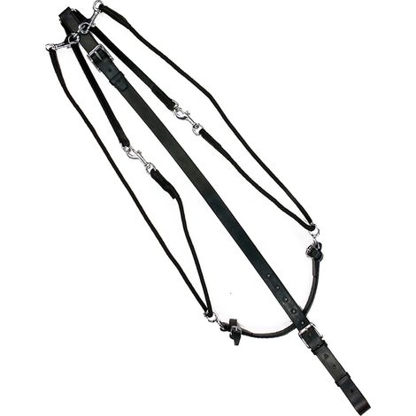 nero - Verstellbare Schwimmbrille aus Leder und Nylon