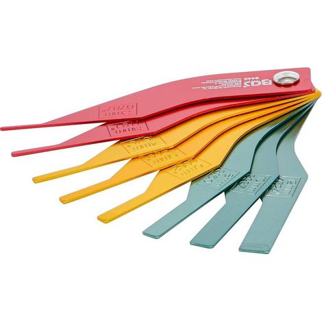 Jeu de Calibres d'Usure de Plaquettes de Frein 8 pcs - Aluminium - Mesure Précise et Durable - D-Work (1/5)