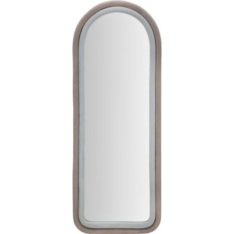 Espejo Mauro Ferretti Cloe Terciopelo taupe 60x160 cm