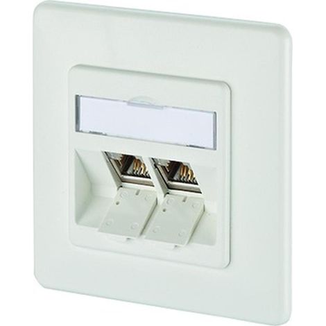 Metz Connect E-DAT modul 2 Port UP Cat.6A, reinweiß 1309121002-E (1/5)