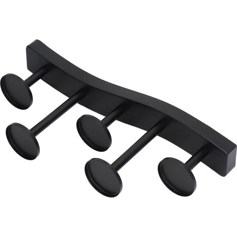 Support de bougeoir 5 plaques, métal noir, chandelier colonne détachable, style épuré pour mariage, fête, table. (1/5)