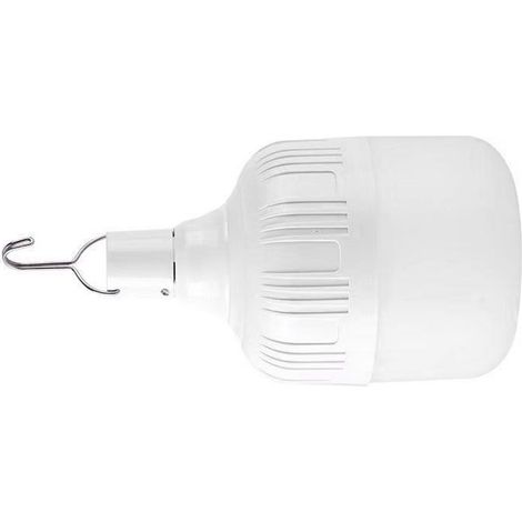 Ampoule LED de secours 80 W 80 mm, rechargeable par USB, pour stands de marchés nocturnes extérieurs et pannes de courant à domicile. (1/5)