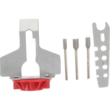 Set per affilare catene, affilacatena per motosega, set per affilare motosega, catena con lama metallica rotante. (1/5)