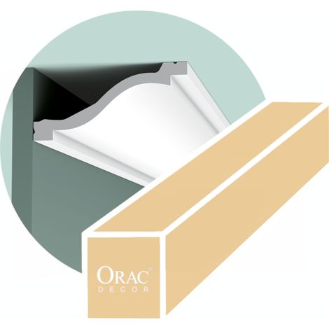 Corniche classique - Orac Decor - L200xp13.5xH6.1cm - Carton 4 mètres - C331 - L200 x H6,4 x L13,5 cm - ORAC DECOR