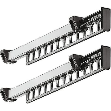 Armoire coulissante à tiroirs pour vêtements, support pour 12 cintres, longueur 315 mm, lot de 2 (1/3)
