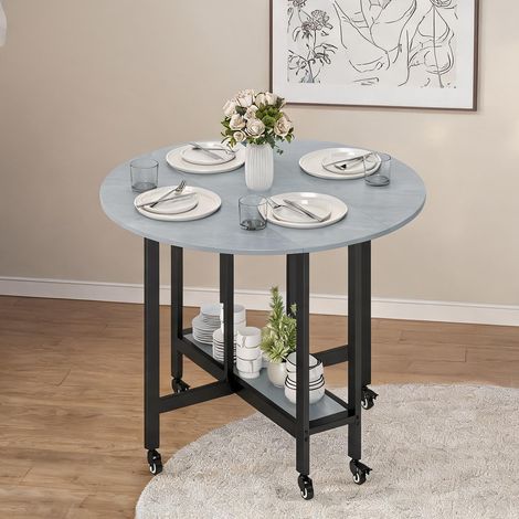 Table de salle à manger cinzento Cimento 100 x 100 x 75 cm (1/5)