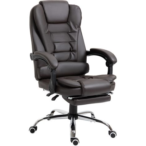 Fauteuil de bureau EDGAR chocolat (1/5)