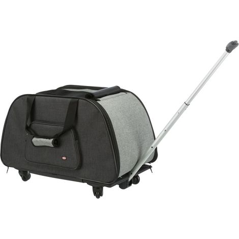 Trixie Trolley Transporttasche schwarz und grau (1/5)