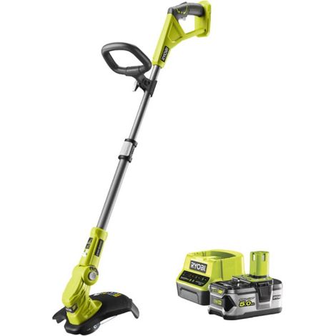 [MAI USATO] Tagliabordi RYOBI 18V OnePlus - 1 batteria 5,0 Ah - 1 caricatore rapido RLT183250F