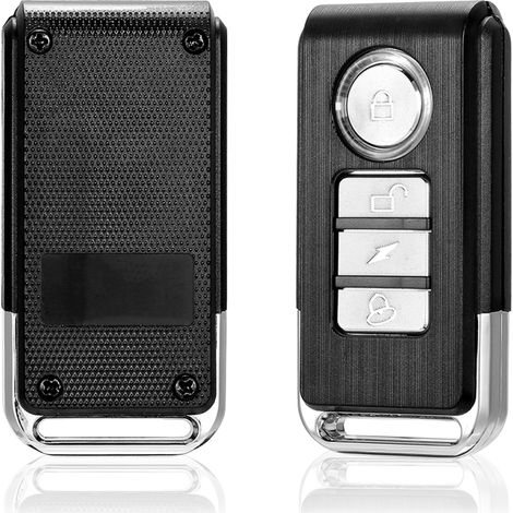 Alarme antivol vibration vélo et porte, télécommande sans fil, étanche IP55, sirène 113dB puissante, capteur 3D, 7 niveaux sensibilité réglables (1/4)