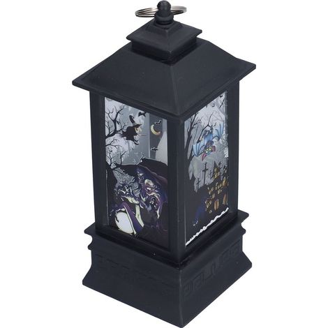 Lampe LED sorcière pour décoration Halloween, lanterne portable bougie factice lumineuse chaude, décoration intérieure sans pile (modèle bougie) (1/5)