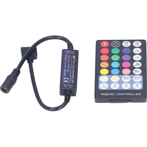 Contrôleur LED RGBW mini RF USB pour ruban lumineux avec batterie intégrée (1/5)