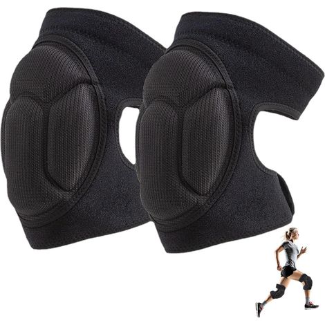 Rodilleras antichoque para lucha libre con espuma EVA gruesa, rodilleras transpirables antideslizantes para limpieza del hogar, trabajos de construcción, voleibol, etc. (1/5)