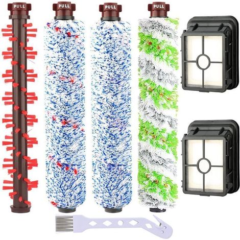 7Pcs Accessories pour Bissell Crosswave 3 en 1 Aspirateur Brosse de Rechange Filtre de Rechange pour Aspirateur 1866 1785 2052 1713 2225