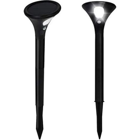 Set mit 2 2-in-1 LED-Solarleuchten mit Bewegungsmelder