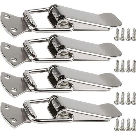 Fermoir de tension en acier inoxydable avec vis, fermoir à levier de 56 mm, capuchon de verrouillage pour boîte à outils (1/5)